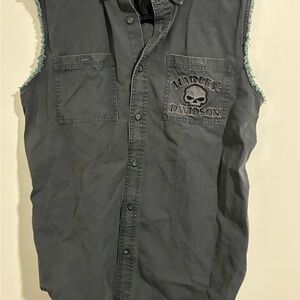 Harley-Davidson Black Sleeveless Men's Shirt